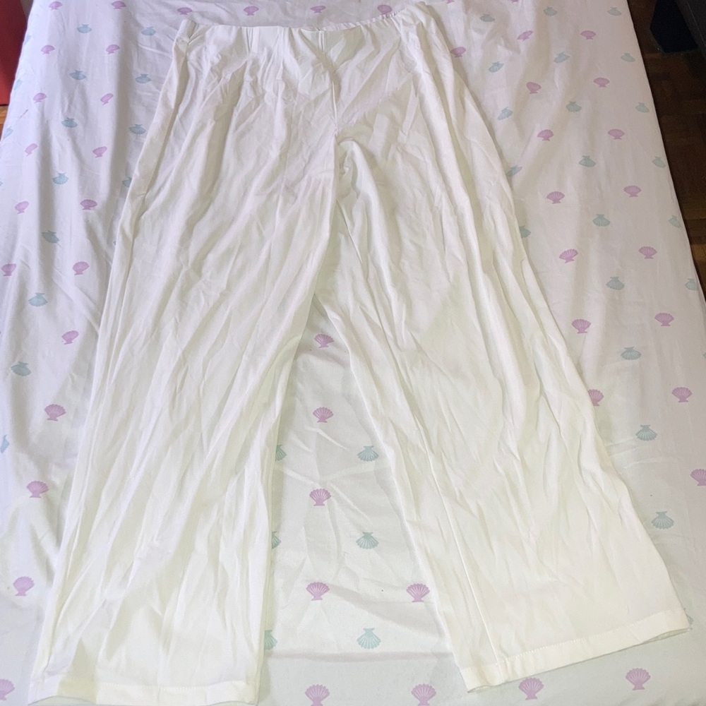 Elegant White Wide-Leg Pants
